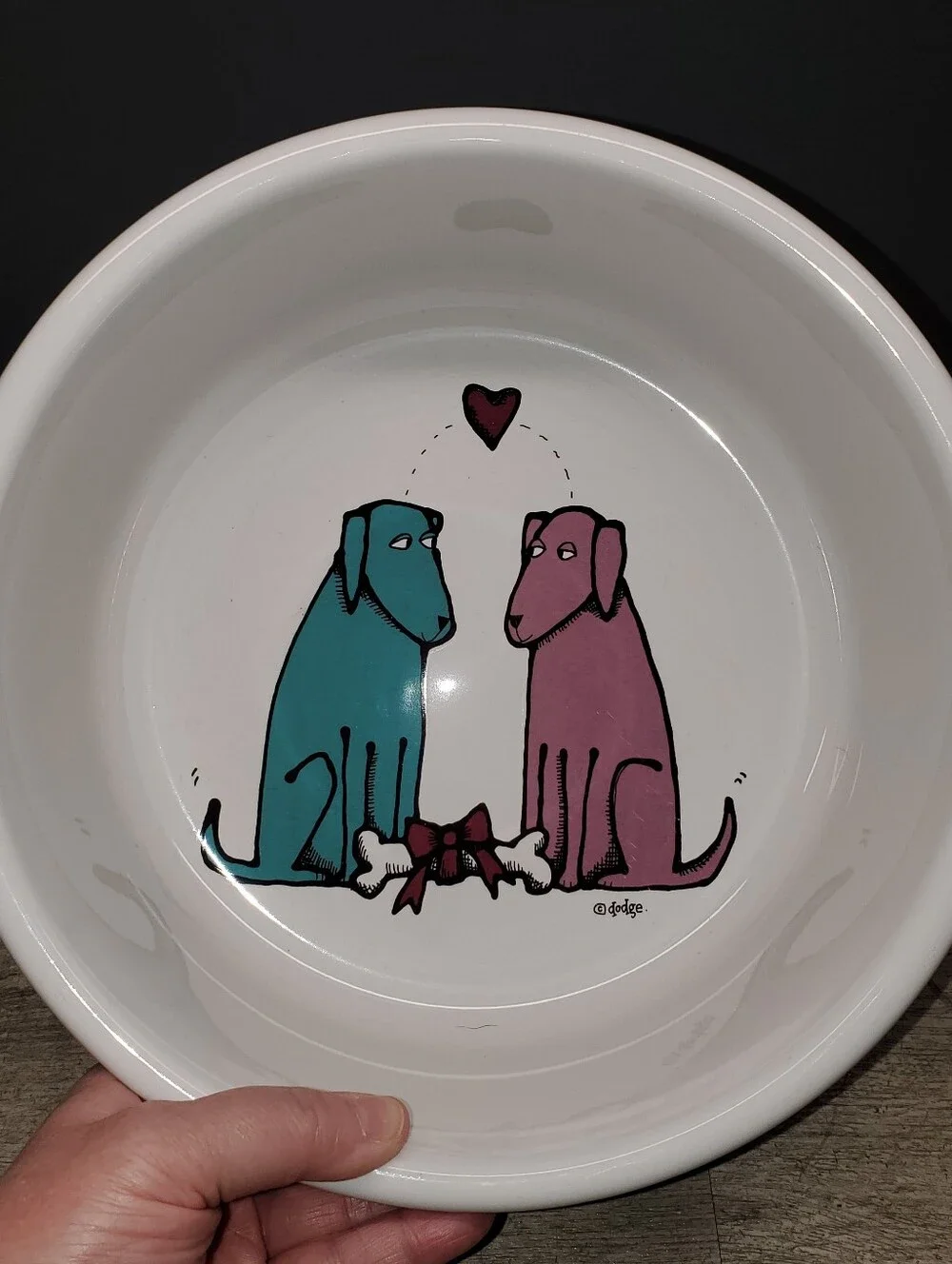 Large stonewear dog bowl 